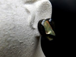 heart earrings abalone view